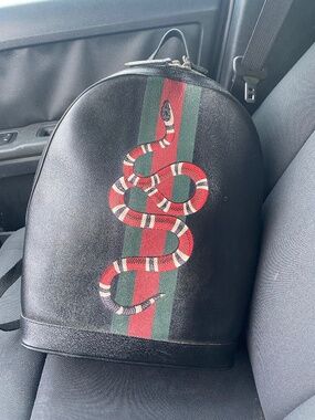Gucci king snake backpack
